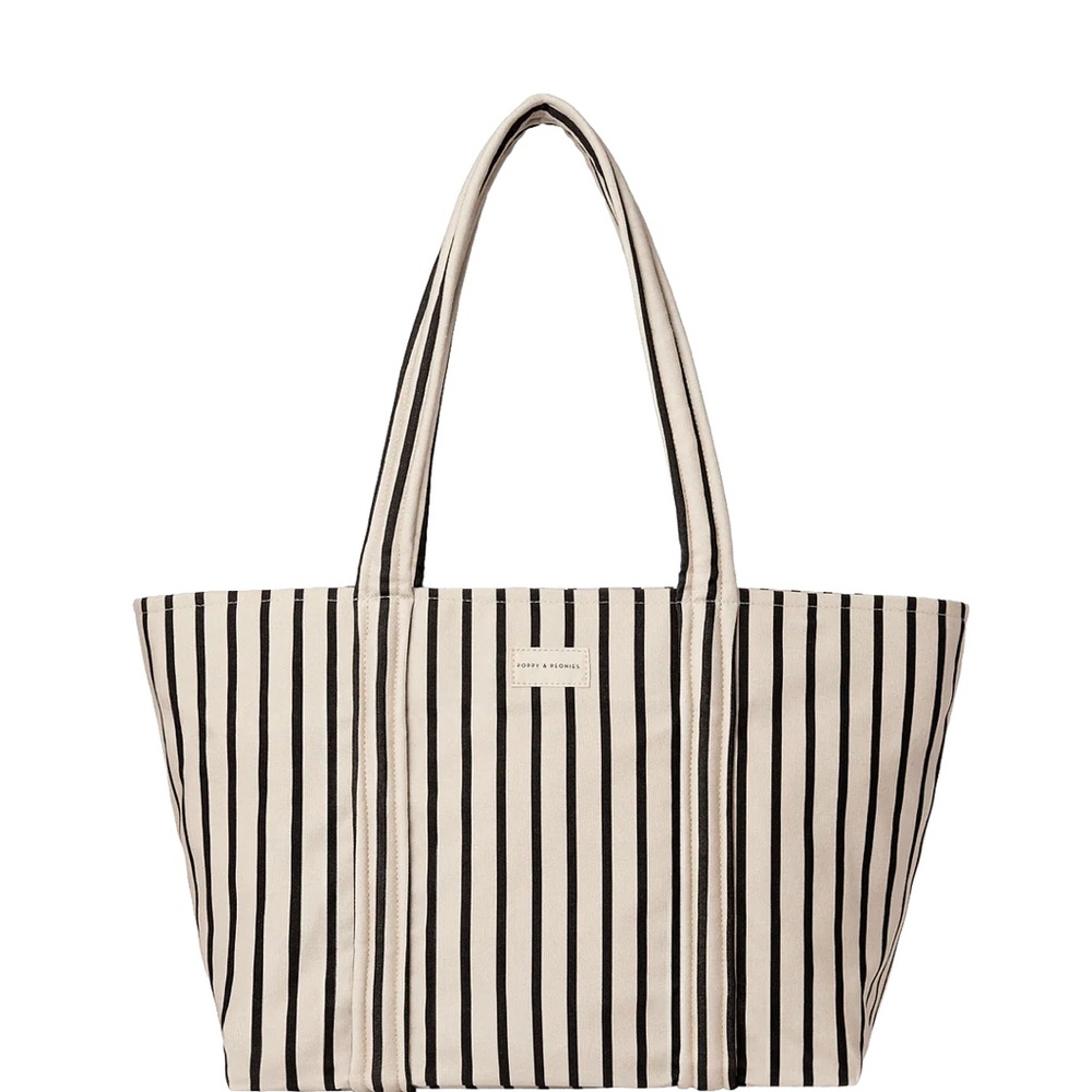 Poppy & Peonies daydreamer vacation edition Striped Tote - sold out online!!
